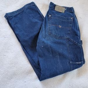 Silver Distressed Carpenter Jeans, 33x32